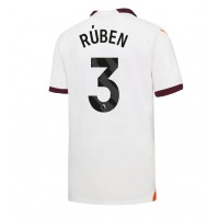 Moški Nogometni dresi Manchester City Ruben Dias #3 Gostujoči 2023-24 Kratek Rokav
